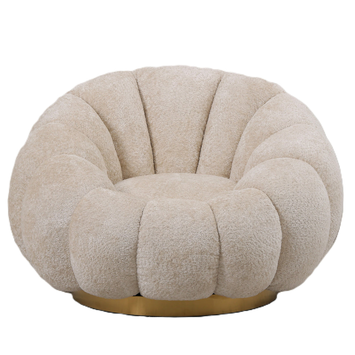 Poltrona girevole Daisy Crema Euphoria PTMD