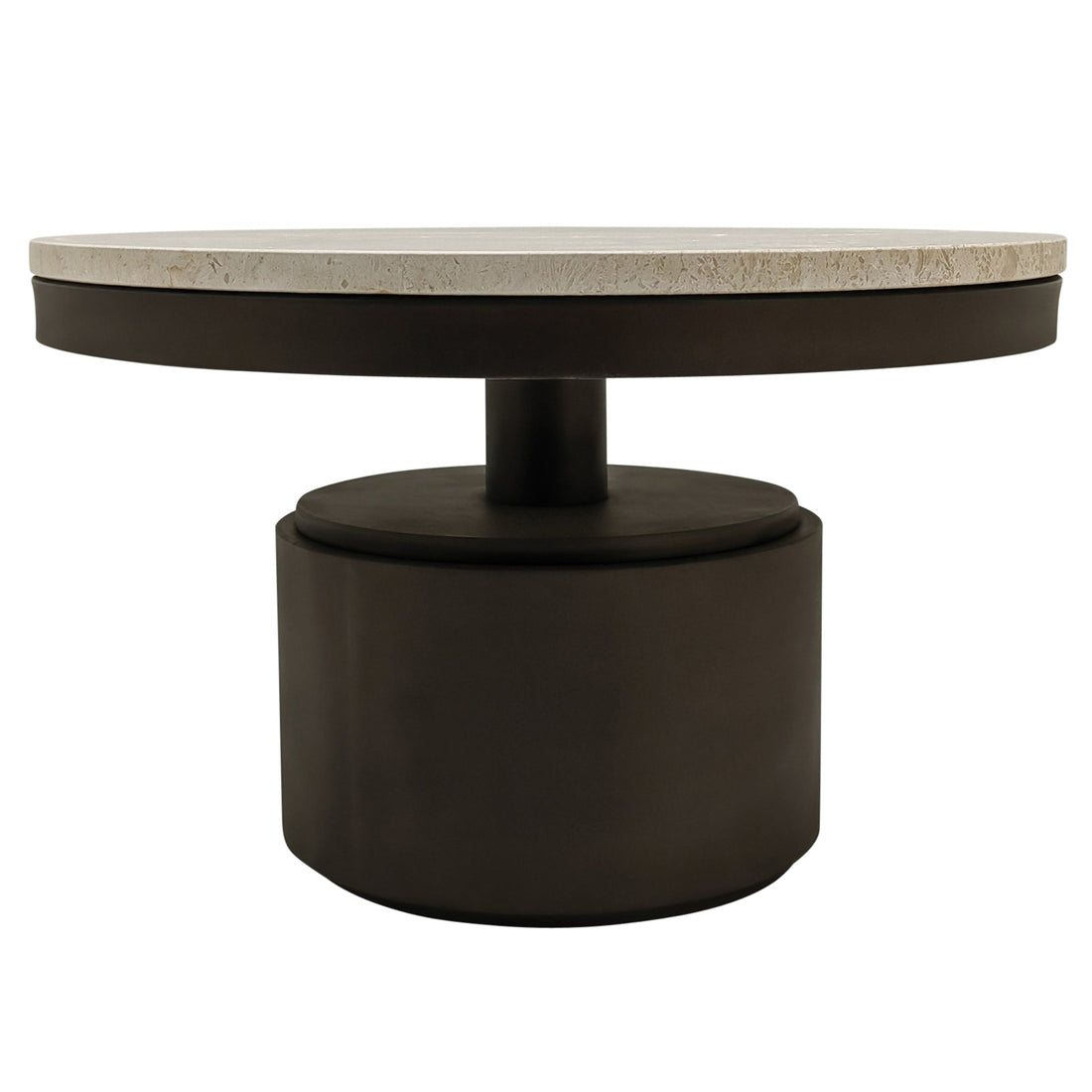Tavolino da salotto basso Bregt in marmo beige PTMD
