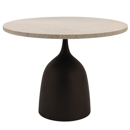 Tavolino Patras Beige Marmo Rotondo Ø60cm PTMD