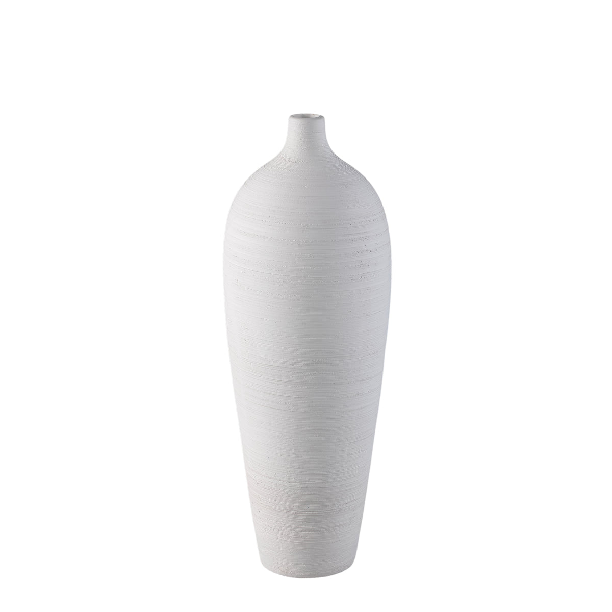 Bottiglia vaso Cavinn Ceramica Bianca Ø18cm x H49cm PTMD