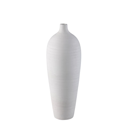 Bottiglia vaso Cavinn Ceramica Bianca Ø18cm x H49cm PTMD