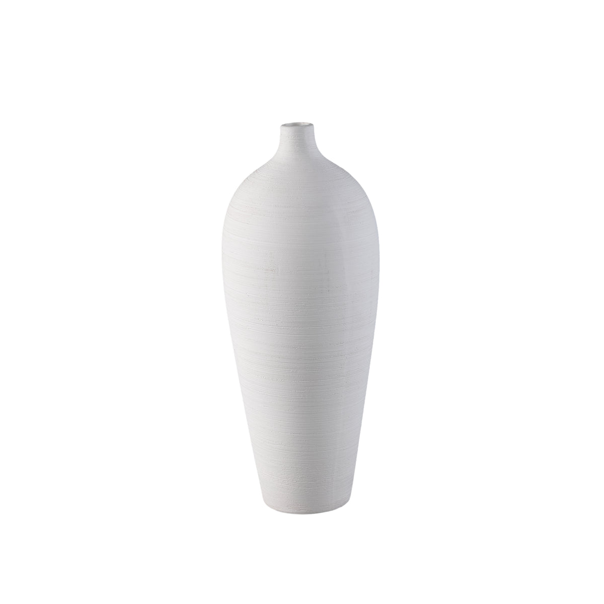 Bottiglia vaso Cavinn Ceramica Bianca Ø18cm x H44cm PTMD