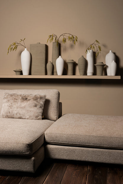 Bottiglia vaso Cavinn Ceramica Bianca Ø15cm x H35cm PTMD