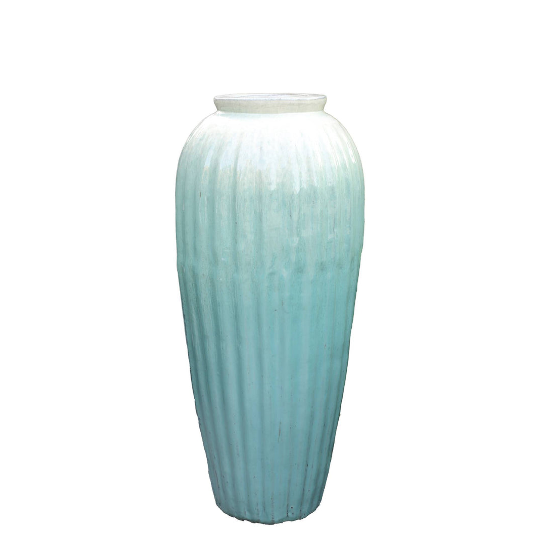 Vaso da fiori Mellisa 36x36x89 cm Ceramica Bianca PTMD