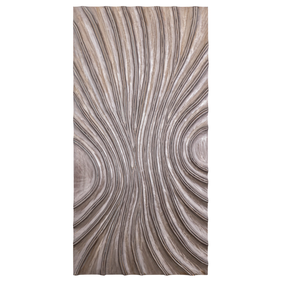 Pannello da parete Reddie Wavvy marrone lucido Large 80x160 cm PTMD