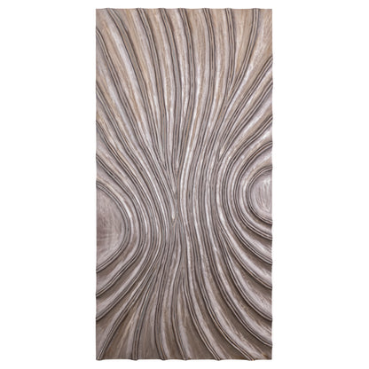 Pannello da parete Reddie Wavvy marrone lucido Large 80x160 cm PTMD