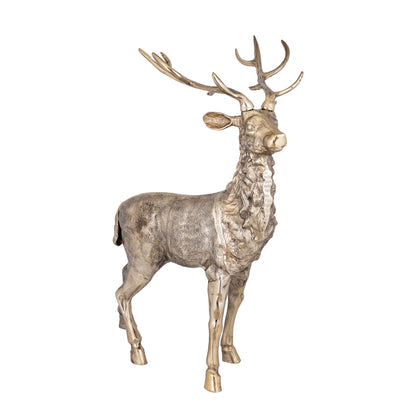 Khary Metal Statua di renna dorata Large PTMD