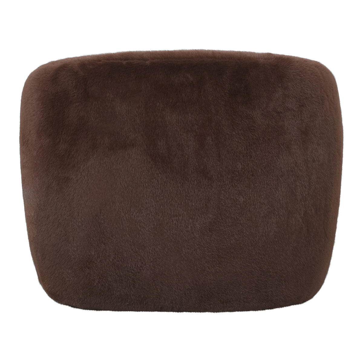 Poltrona Aphrodite marrone scuro in pelliccia PTMD