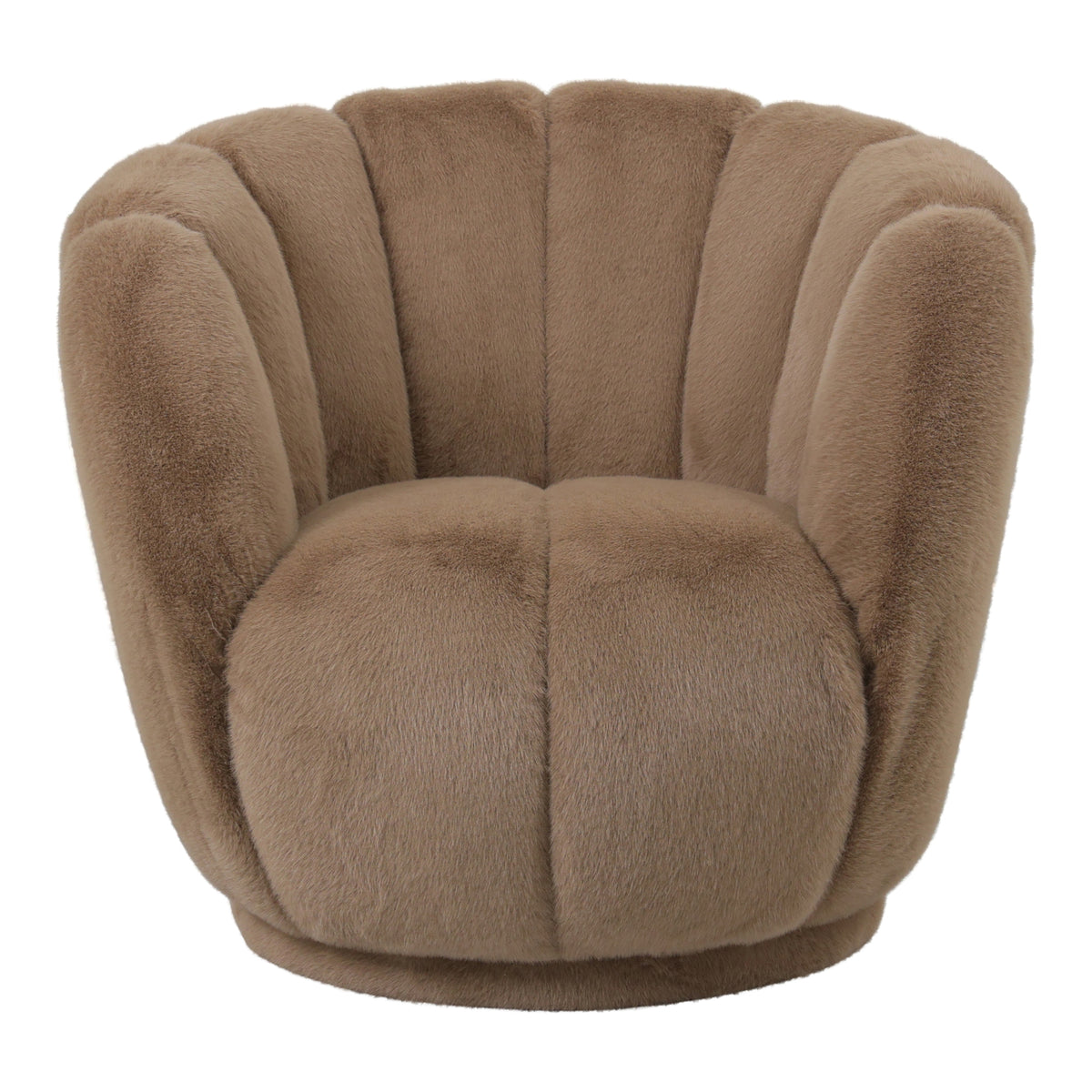 Poltrona Furia Mocca in pelliccia PTMD