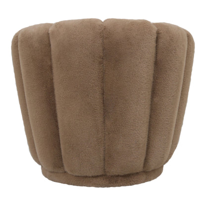 Poltrona Furia Mocca in pelliccia PTMD