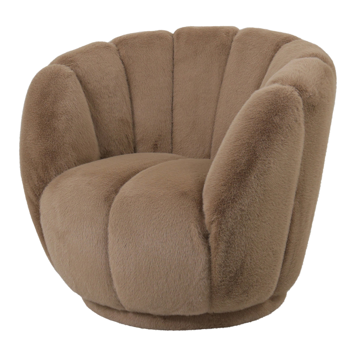Poltrona Furia Mocca in pelliccia PTMD