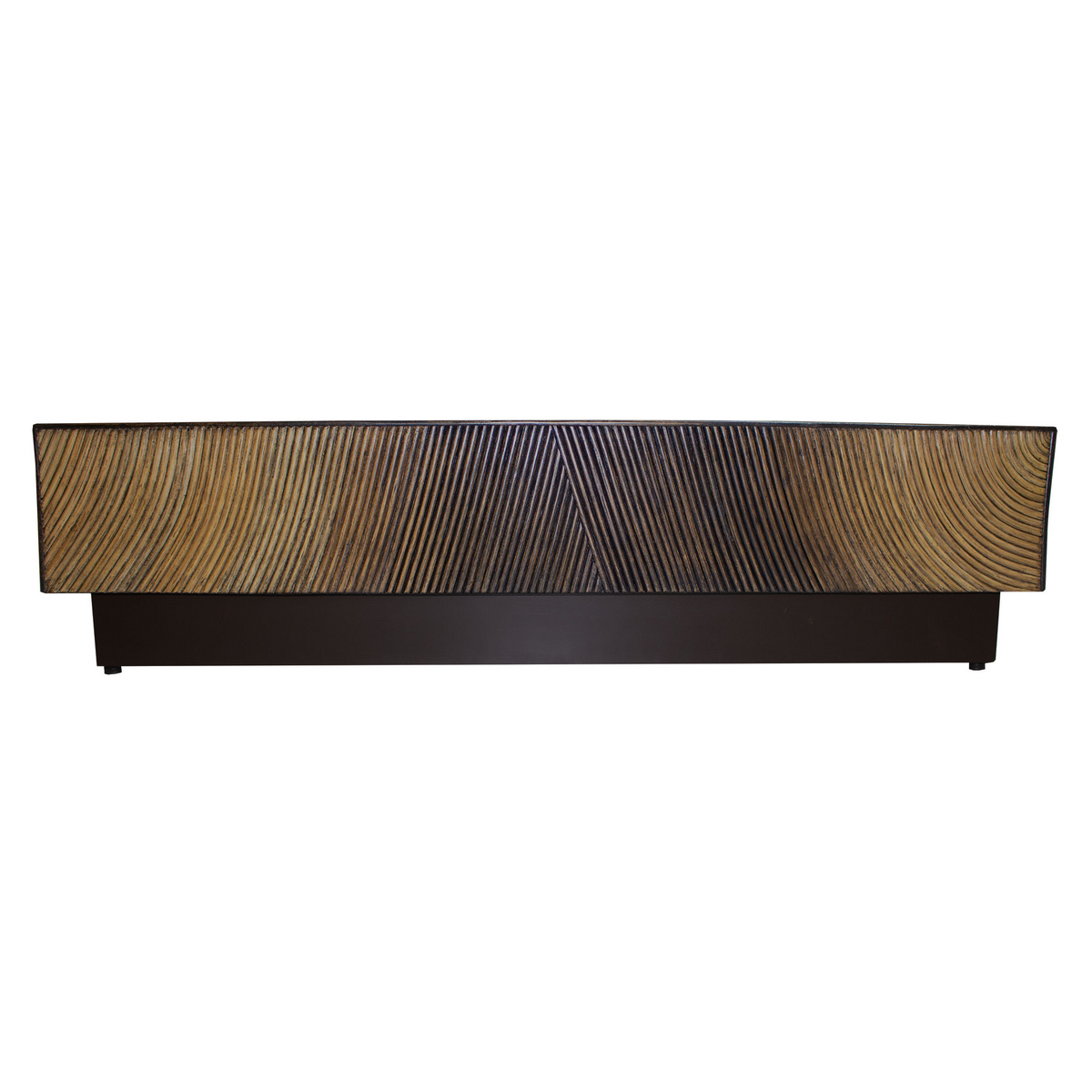 PTMD Casablanca Tavolino da Salotto Marrone Quadrato 120x120cm