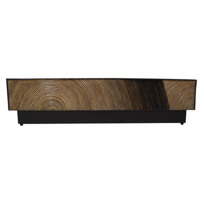 PTMD Casablanca Tavolino da Salotto Marrone Quadrato 120x120cm
