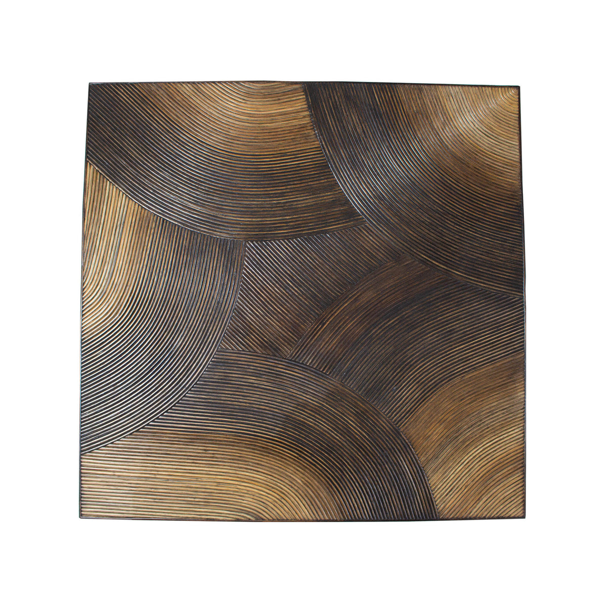 PTMD Casablanca Tavolino da Salotto Marrone Quadrato 120x120cm