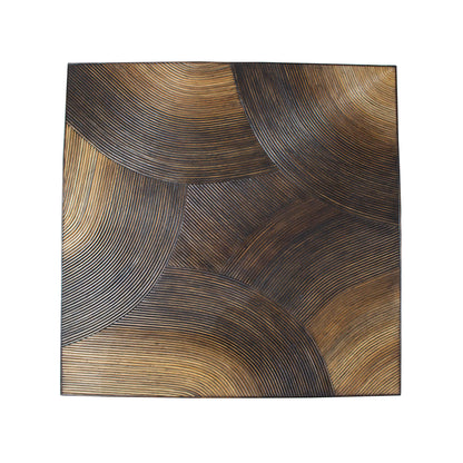 PTMD Casablanca Tavolino da Salotto Marrone Quadrato 120x120cm