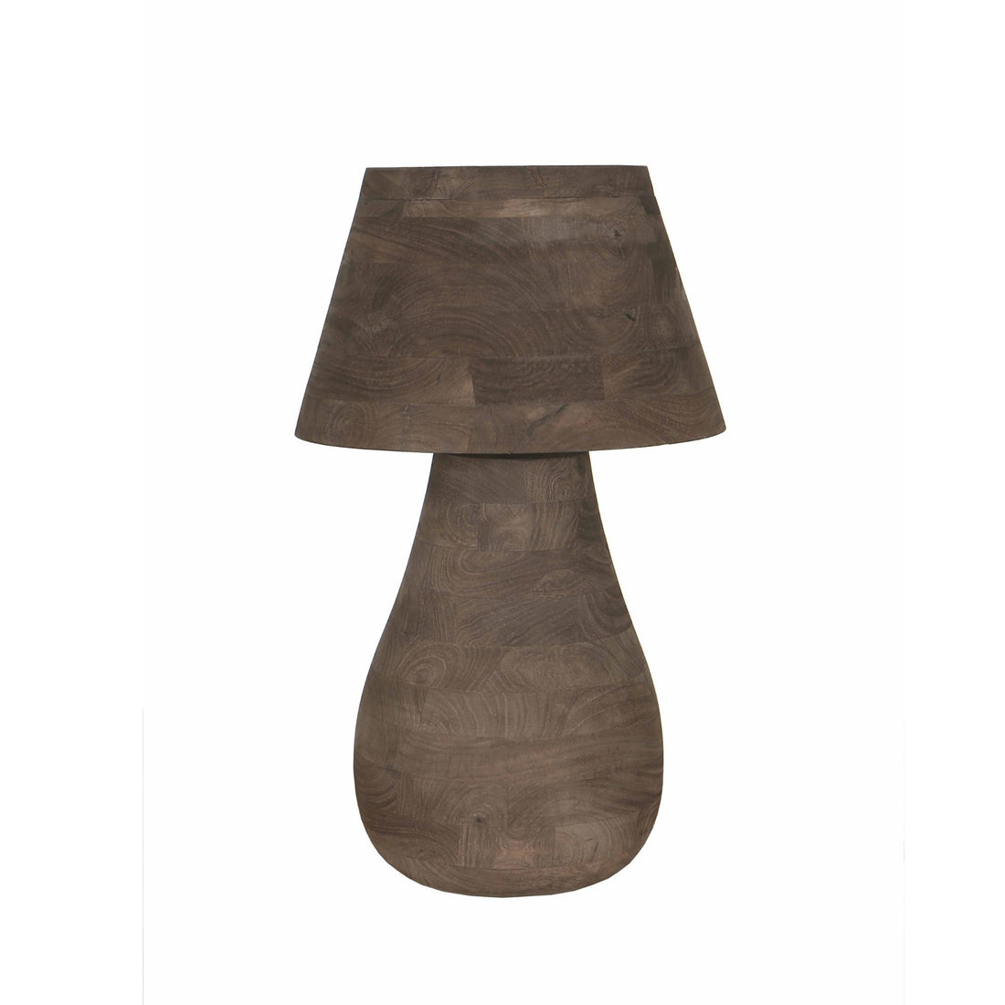 Lampada da tavolo Peake Marrone Legno di Mango Large PTMD