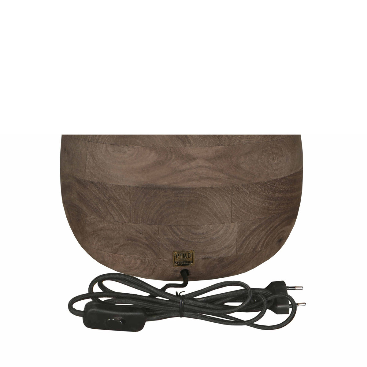 Lampada da tavolo Peake Marrone Legno di Mango Large PTMD