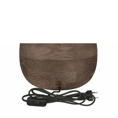 Lampada da tavolo Peake Marrone Legno di Mango Large PTMD