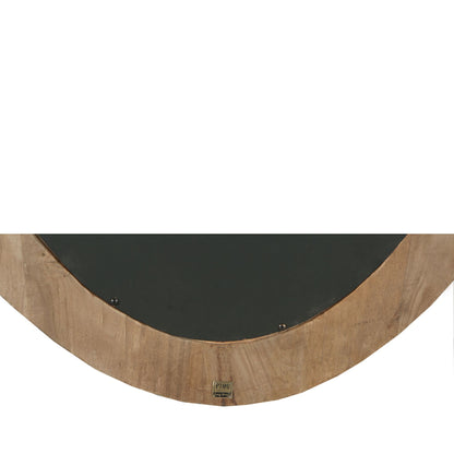 Specchio ovale Noam in legno di mango marrone 68 x 8 x 120 cm PTMD