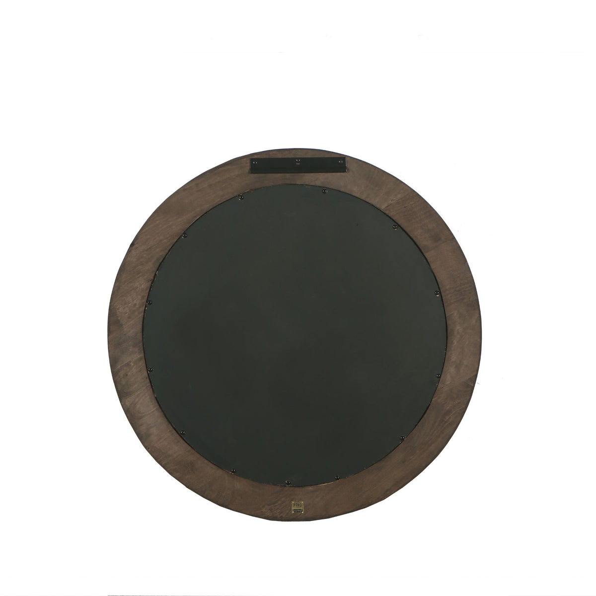 Noam Specchio Rotondo in Legno di Mango Marrone D 70cm x 5cm PTMD