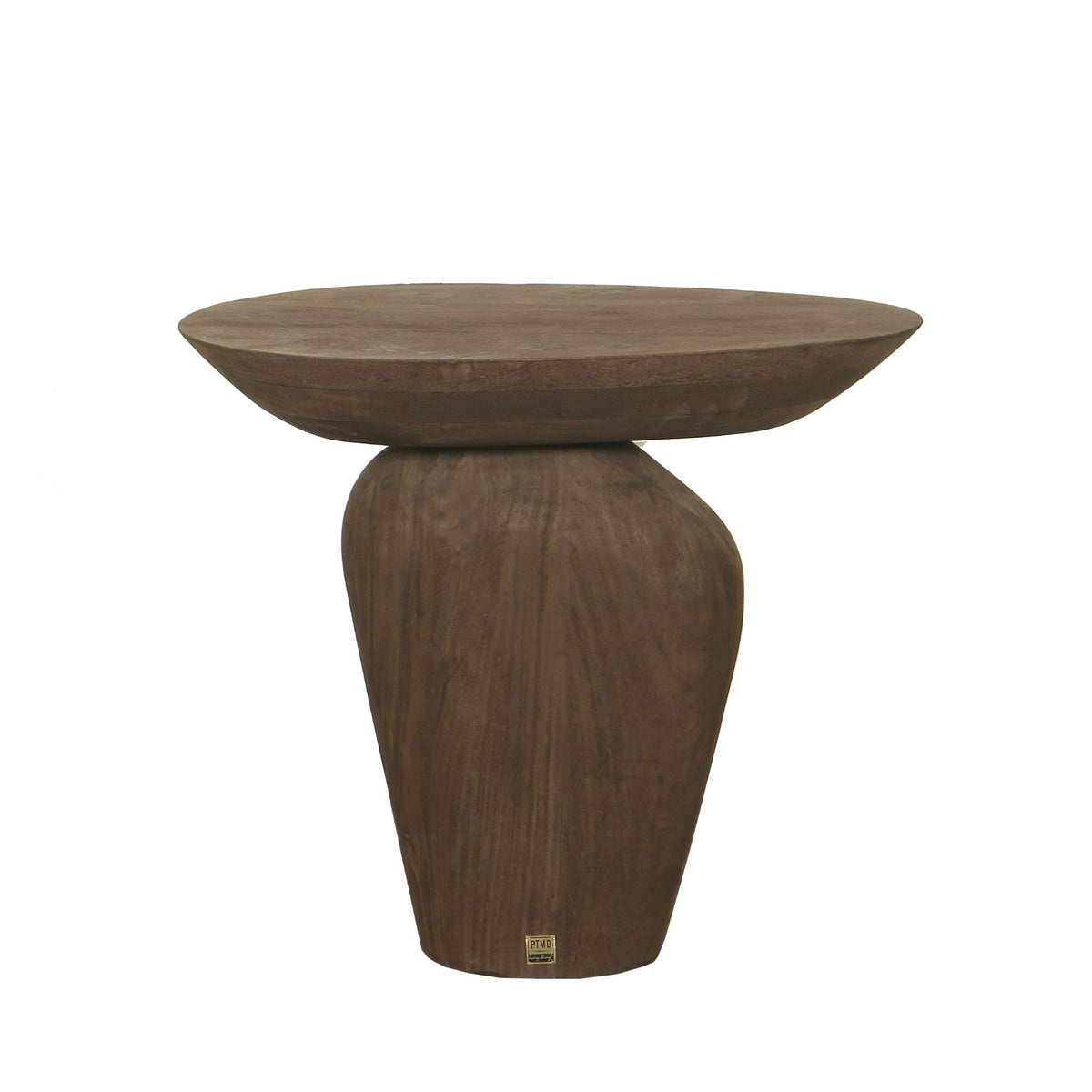 Tavolino Harshad in legno di mango marrone, forme organiche, PTMD