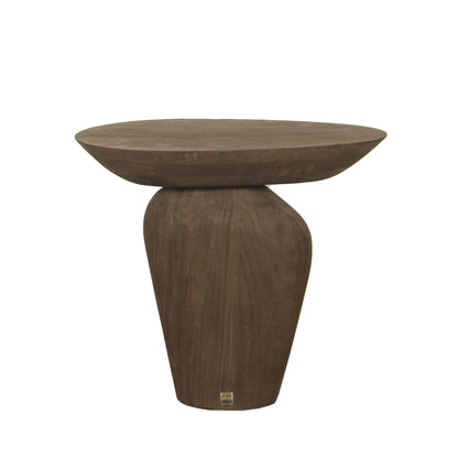 Tavolino Harshad in legno di mango marrone, forme organiche, PTMD