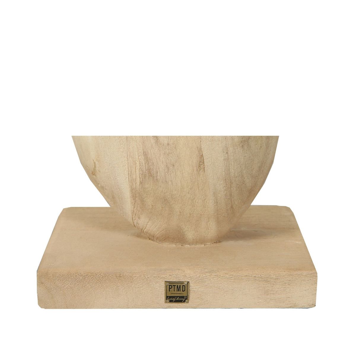 Statua circolare Kodey in legno naturale di mango PTMD