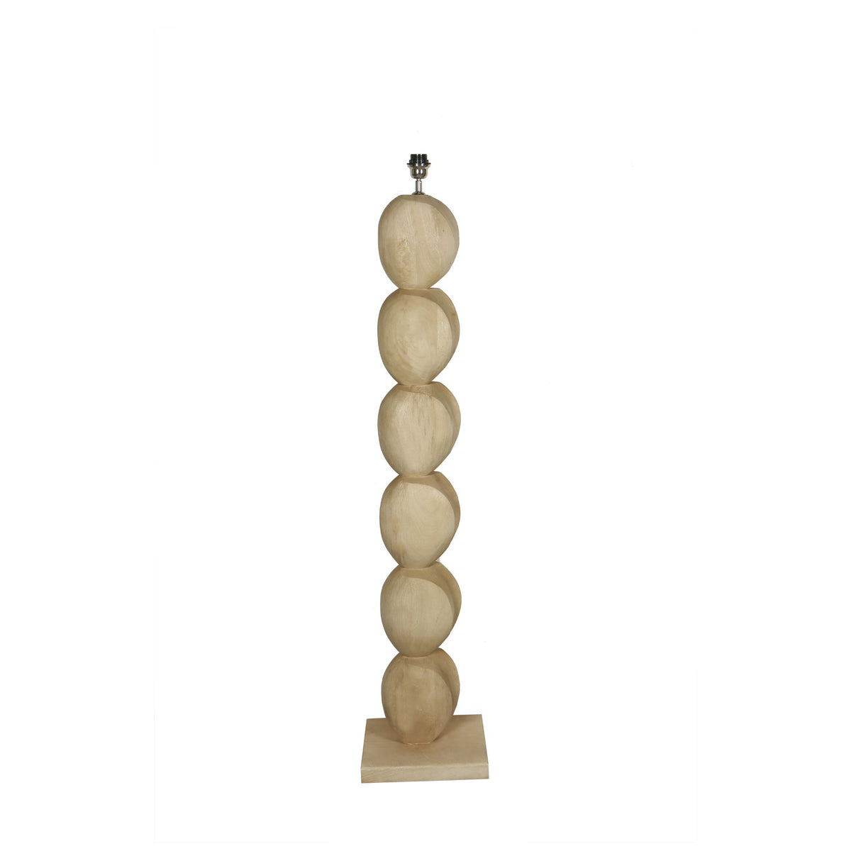 Lampada da terra Kodey con base in legno di mango naturale PTMD