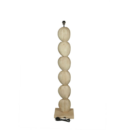 Lampada da terra Kodey con base in legno di mango naturale PTMD