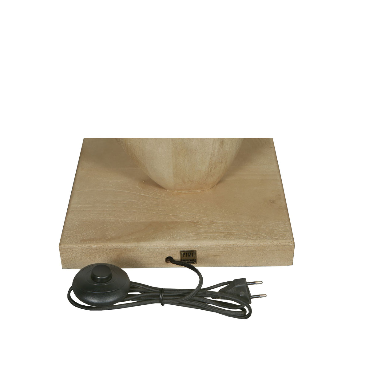 Lampada da terra Kodey con base in legno di mango naturale PTMD