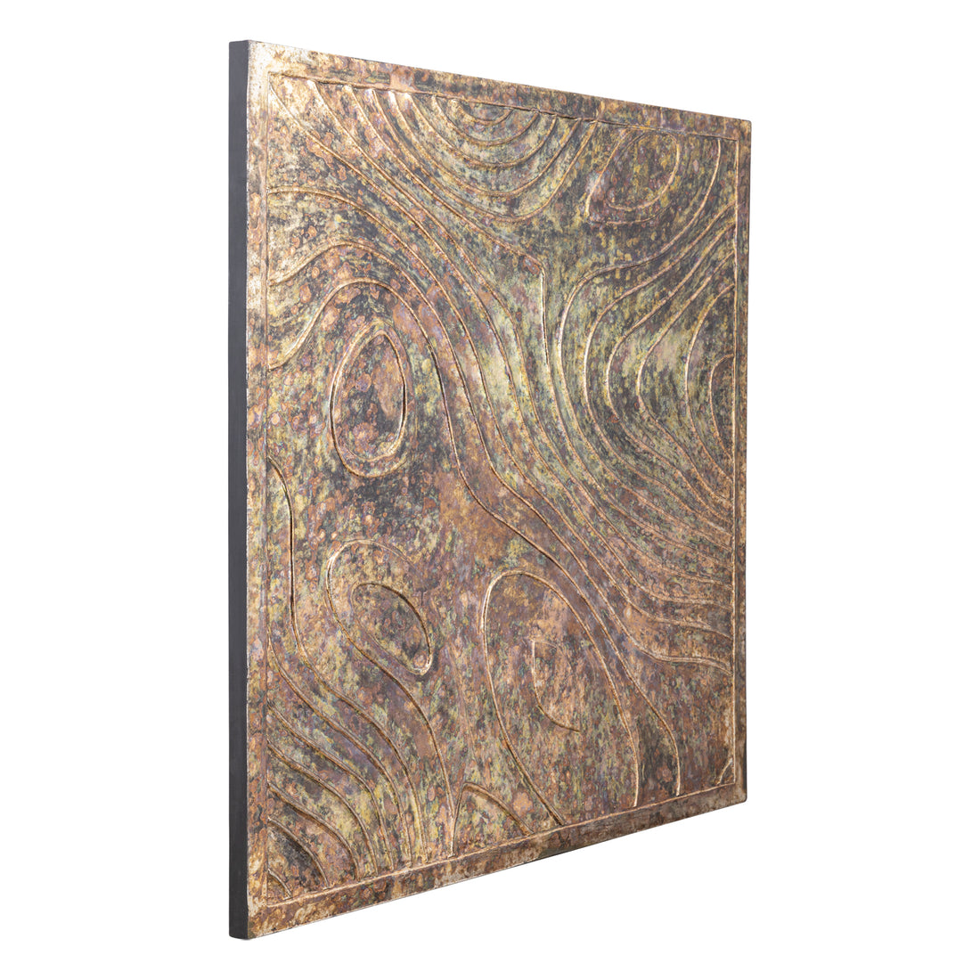 Pannello quadrato da parete Connolly Oil Green Wood L PTMD