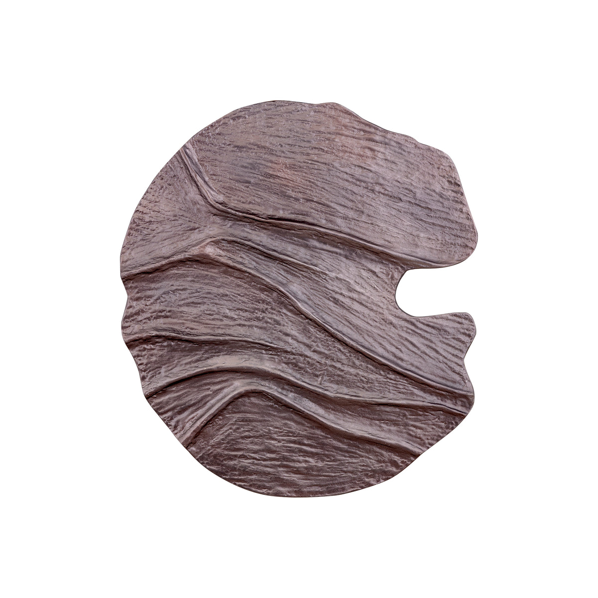Pannello da parete Samraj in alluminio con finitura bronzo, struttura ondulata PTMD