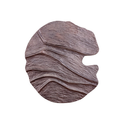 Pannello da parete Samraj in alluminio con finitura bronzo, struttura ondulata PTMD