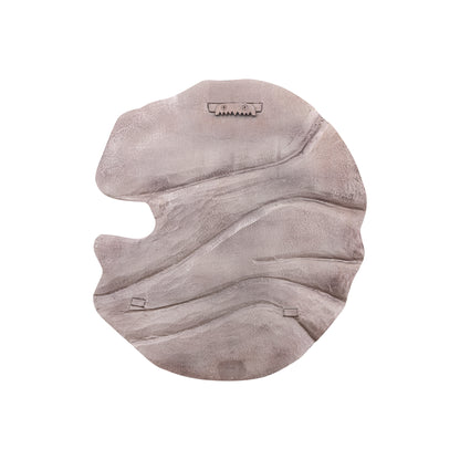 Pannello da parete Samraj in alluminio con finitura bronzo, struttura ondulata PTMD