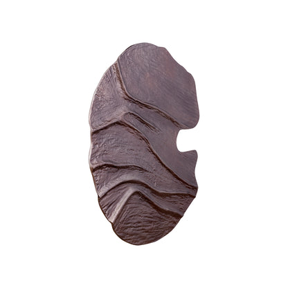 Pannello da parete Samraj in alluminio con finitura bronzo, struttura ondulata PTMD