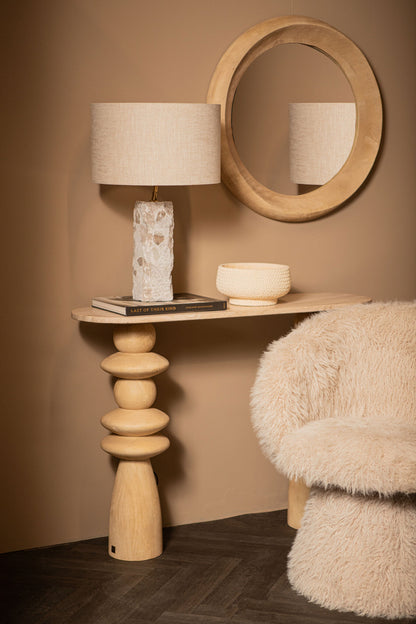 Lampada da tavolo Rester Naturale in marmo Large PTMD