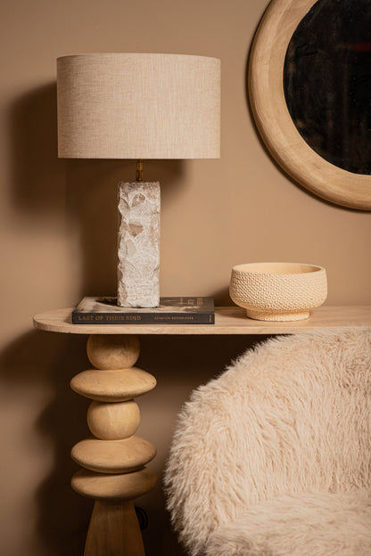 Lampada da tavolo Rester Naturale in marmo Large PTMD