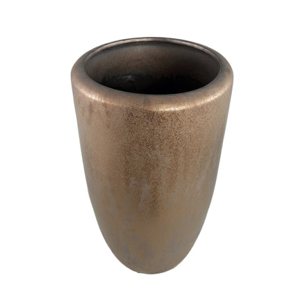 Kyleigh Bronzo Rotondo Vaso in Ceramica Smooth High XL PTMD