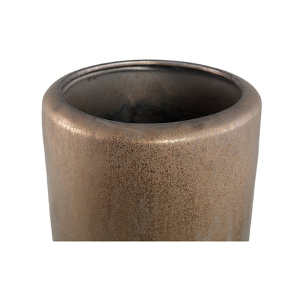 Kyleigh Bronzo Rotondo Vaso in Ceramica Smooth High XL PTMD