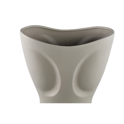 Vaso in ceramica ovale grigio Dayna Large PTMD