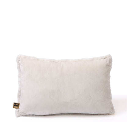 Cuscino Linde in velluto bianco sporco 60x40 cm PTMD