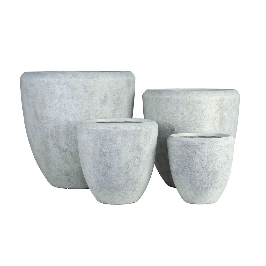 Set di 4 ciotole basse e rotonde Dashima Cream GRC Bombey PTMD