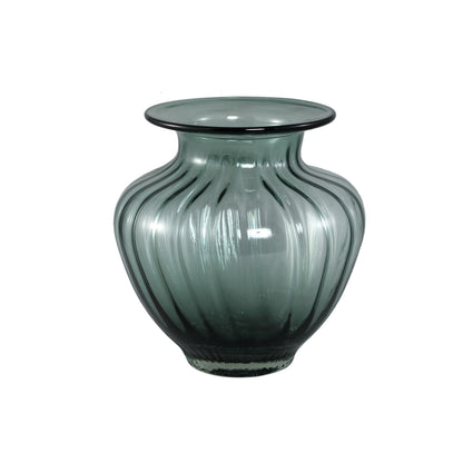 Vaso Marlisha Teal Vetro Grande Rotondo PTMD