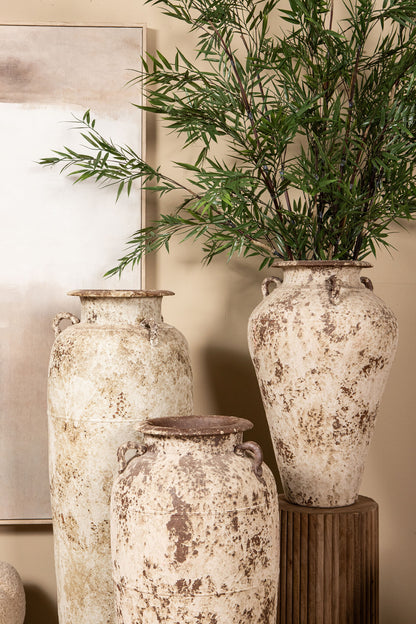 Vasetto Robena Crema Ceramica Antico Vintage Piccolo PTMD