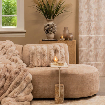 Tavolino Ebe Beige Marmo Rettangolare PTMD