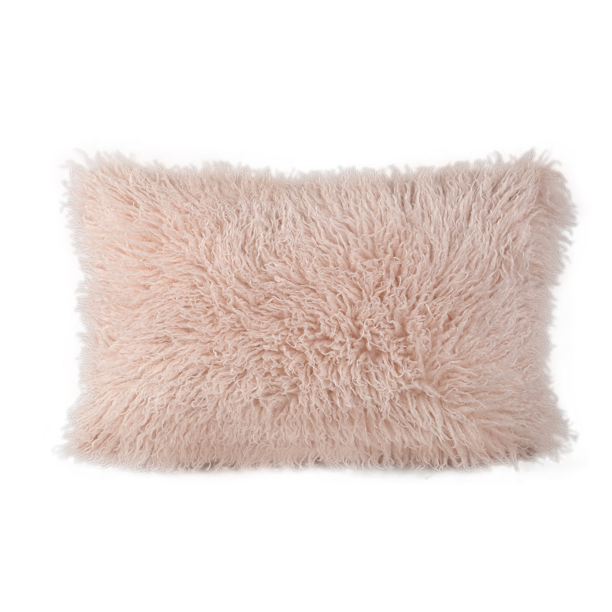 Cuscino rettangolare Rexx in ecopelliccia di pecora beige PTMD