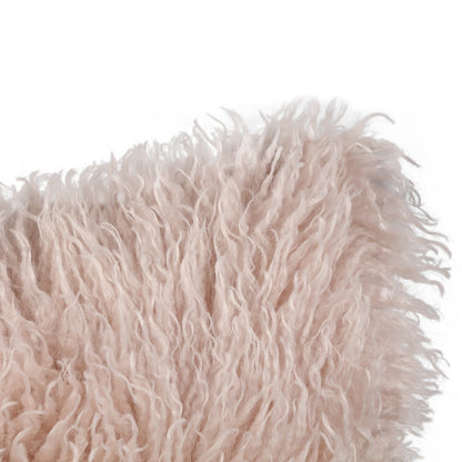 Cuscino rettangolare Rexx in ecopelliccia di pecora beige PTMD