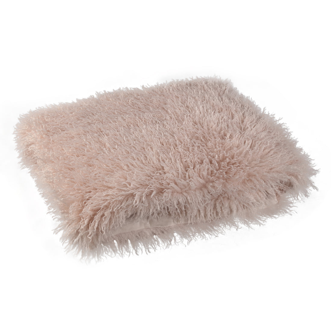 Plaid Rexx beige in finta pelliccia di pecora piccolo PTMD