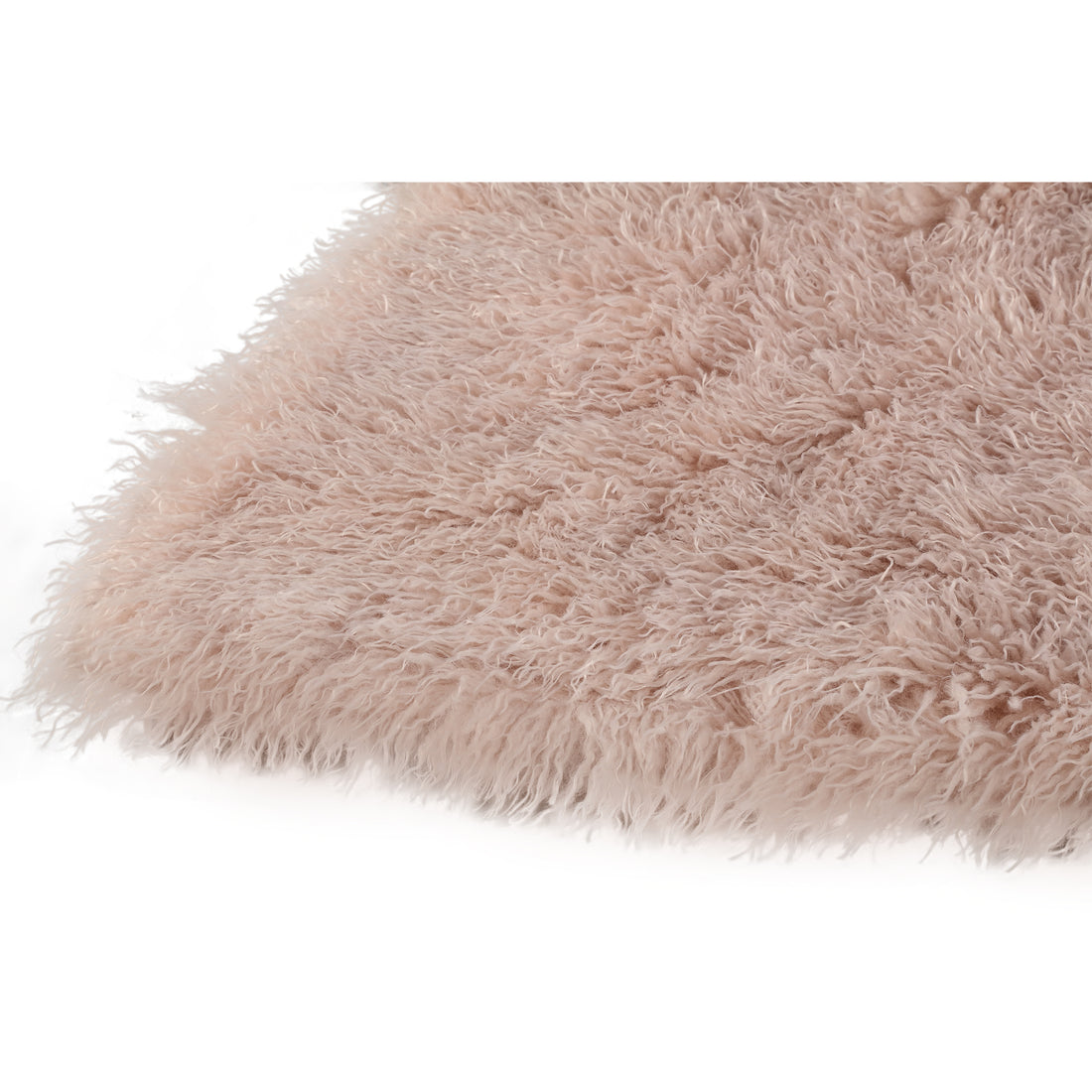 Plaid Rexx beige in finta pelliccia di pecora piccolo PTMD