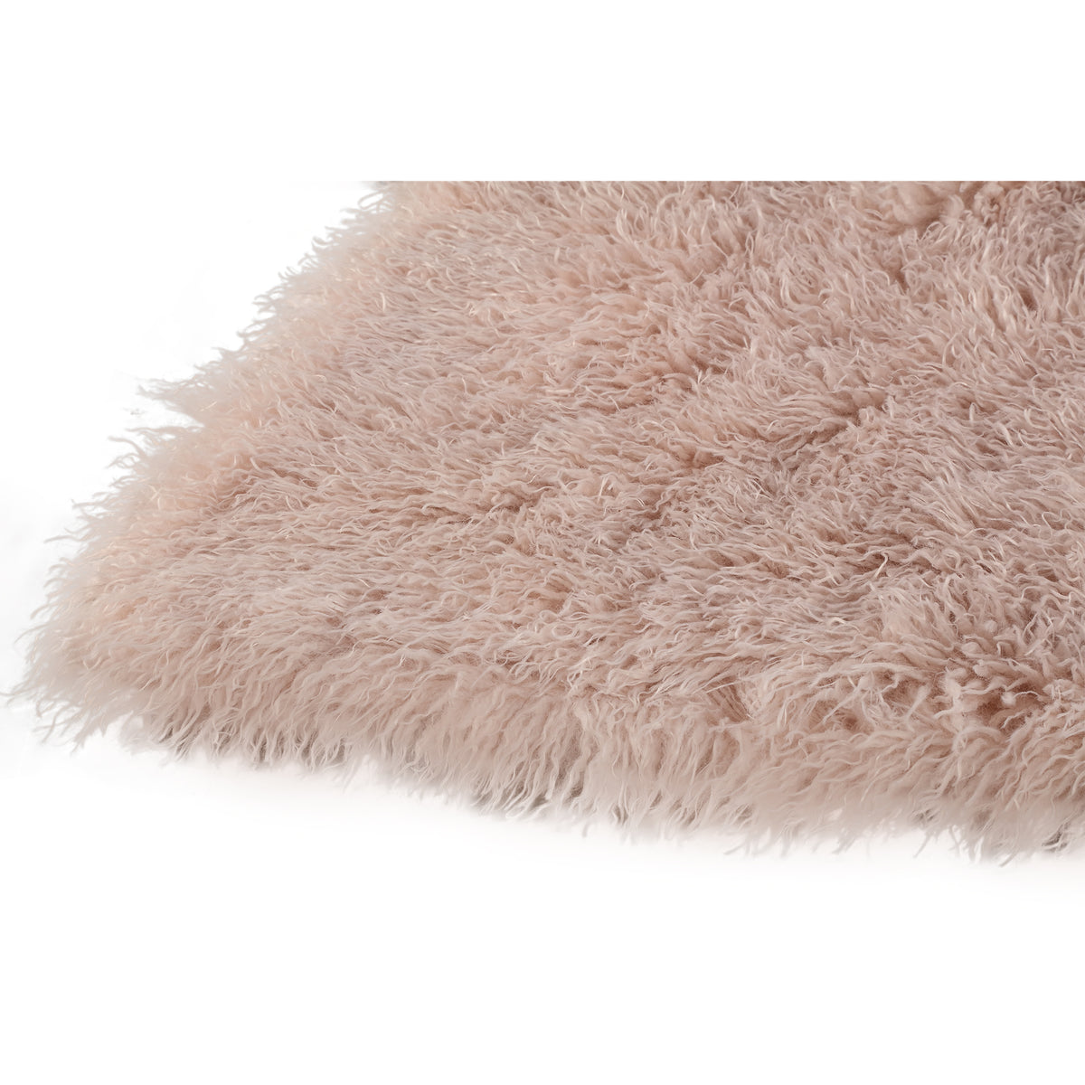 Plaid Rexx beige in finta pelliccia di pecora piccolo PTMD